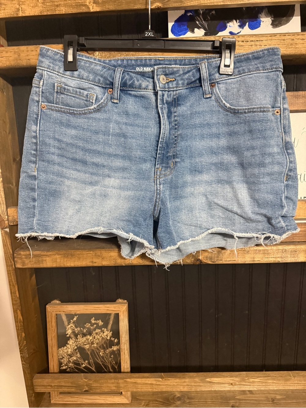 Old Navy Light Wash Denim Cutoff Shorts